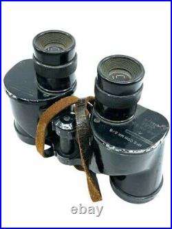 WW2 Canadian British Korean War Era Binocular 1950 Dated with Leather Case