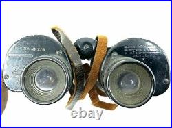 WW2 Canadian British Korean War Era Binocular 1950 Dated with Leather Case