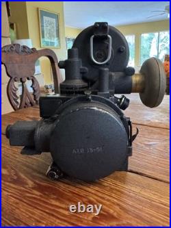 WW2 Korean War Bendix Aviation Aviator Bubble Sextant AN5851-1 and Bakelite Box
