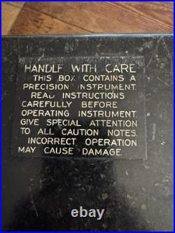 WW2 Korean War Bendix Aviation Aviator Bubble Sextant AN5851-1 and Bakelite Box