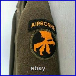 WW2 / Korean War Era 17th Airborne IKE Jacket RARE SIZE 44L