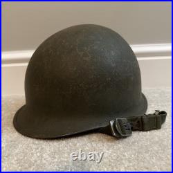 WW2/Korean War Era US M1 Helmet Shell + Liner McCord M-163A with Decals