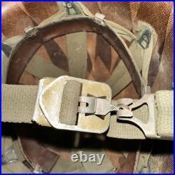 WW2/Korean War Era US M1 Helmet Shell + Liner McCord M-163A with Decals