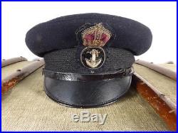 WW2 / Korean War Period British Royal Navy Petty Officers Cap Hat Size Small
