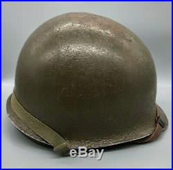 WW2/Korean War US Army Front Seam M-1 Helmet with MSA Liner Complete SB NS CS