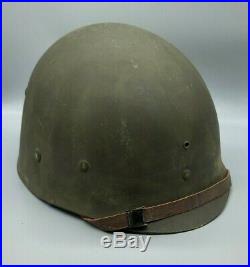 WW2/Korean War US Army Front Seam M-1 Helmet with MSA Liner Complete SB NS CS