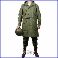 WW2 Korean War Us m47 Coat Parka Jacket m1947 Military Replica Include Belt