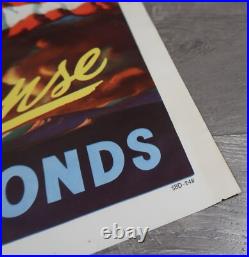 WW2 US propaganda poster Now Let's All Buy Defense Bonds korean war drive flag