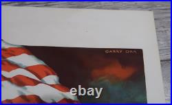 WW2 US propaganda poster Now Let's All Buy Defense Bonds korean war drive flag