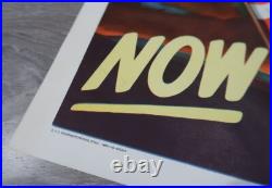 WW2 US propaganda poster Now Let's All Buy Defense Bonds korean war drive flag