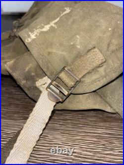 WW2 WWII Korean War Saddle Bag Makeshift US Army Bags Rare Cool Vintage
