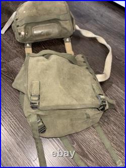 WW2 WWII Korean War Saddle Bag Makeshift US Army Bags Rare Cool Vintage
