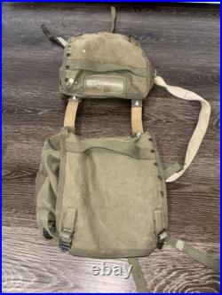 WW2 WWII Korean War Saddle Bag Makeshift US Army Bags Rare Cool Vintage