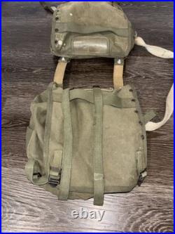 WW2 WWII Korean War Saddle Bag Makeshift US Army Bags Rare Cool Vintage