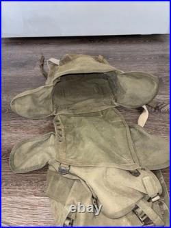 WW2 WWII Korean War Saddle Bag Makeshift US Army Bags Rare Cool Vintage