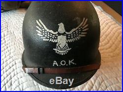 WW2/korean War Painted Helmet