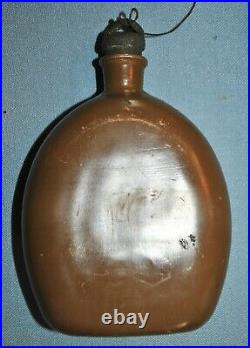 WWII Japanese Canteen Used During Korean War / Found There by G. I