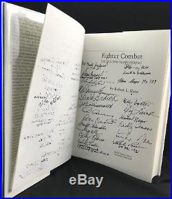 WWII / KOREAN WAR ACES SIGNED FIGHTER COMBAT BOOK PSA/DNA AC01569 (With65 AUTOS)