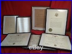 Wwii Korean War Rare 3 Army Legion Merit Medals Paper Work X 7 Rare