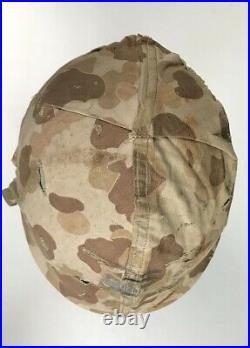 WWII Korean WAR USMC M1 Helmet Liner Camo Camouflage Cover EGA Marine Corps