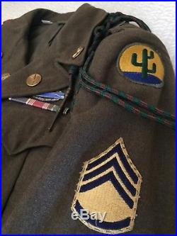 WWII / Korean War 1st Infantry & 103rd Infantry division Ike jacket