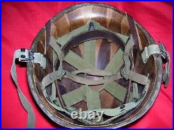 WWII Korean War 326th Medical 82nd Airborne Painted Jump Helmet with Liner