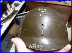 WWII Korean War 45th division MSA helmet liner
