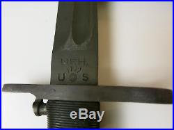 WWII Korean War Era USGI U. S. M1 Garand Bayonet Union Fork & Hoe UFH & Scabbard
