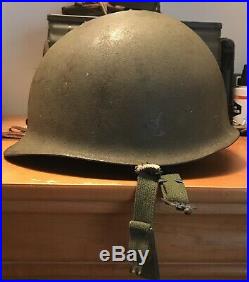 WWII/Korean War Helmet And Liner