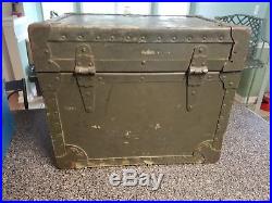 WWII Korean War Officer's Mess Kit With Trunk Army Marine Korea Vintage
