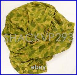 WWII / Korean War Parachute Canopy Camouflage Cut 13x15ft 2nd Pattern HBT Scarf