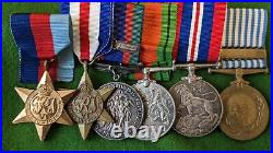 WWII& Korean War Service Medals(6x)Canada Sergeant Numbered withFacsimile Records