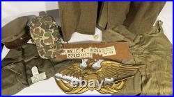 WWII Korean War US Army Footlocker Grouping Complete Lot