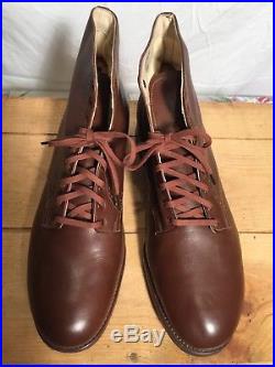 WWII / Korean War Women's USMC Army Air Corps WAC service Boots Leather Shoes