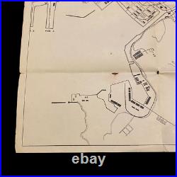 WWII U. S. Army Military Personnel Detailed Fusan Korea Map