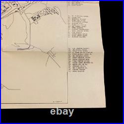 WWII U. S. Army Military Personnel Detailed Fusan Korea Map