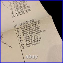 WWII U. S. Army Military Personnel Detailed Fusan Korea Map