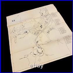 WWII U. S. Army Military Personnel Detailed Fusan Korea Map