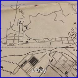 WWII U. S. Army Military Personnel Detailed Fusan Korea Map