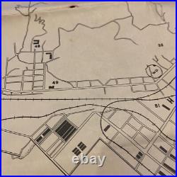 WWII U. S. Army Military Personnel Detailed Fusan Korea Map