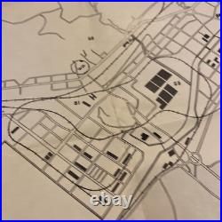 WWII U. S. Army Military Personnel Detailed Fusan Korea Map
