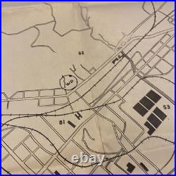 WWII U. S. Army Military Personnel Detailed Fusan Korea Map