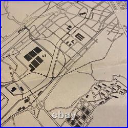 WWII U. S. Army Military Personnel Detailed Fusan Korea Map