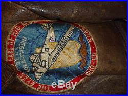 WWII USAF Korean War A-2 Jacket Mig Alley Patched Private Purchase size 36-38
