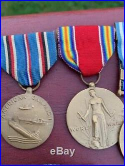 WWII WW2 Korean War Medals To KIA MIA 1st Cavalry Soldier Sterling CIB