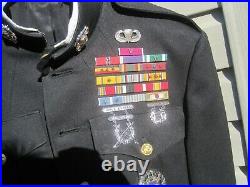 WWII thru Korean War USMC Colonels Dress Blue Uniform With Ribbons and Insignia