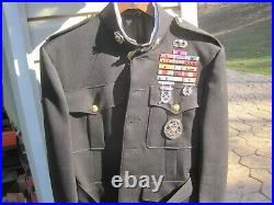 WWII thru Korean War USMC Colonels Dress Blue Uniform With Ribbons and Insignia