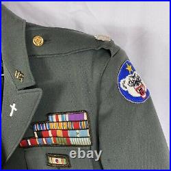 WWII uniform of Chaplain Lt. Col Michael Cargilia Silv Star Korean War 2nd Inf