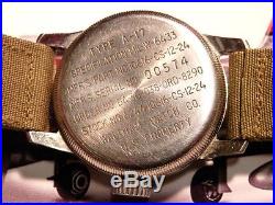 Waltham Mig Alley A-17, Korean War possible Mens USAF military pilots wristwatch