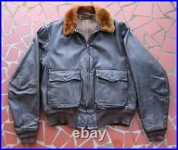 Werber Sportswear 7823 (aer) G-1 Korean War Usn Bomber Leather Flight Jacket